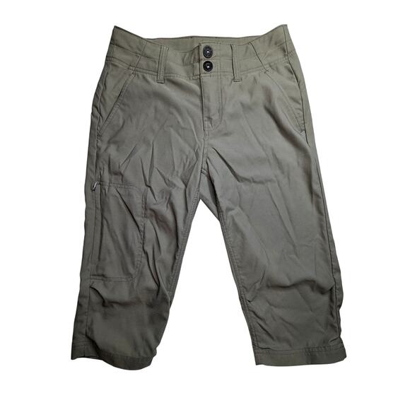 Prana Pants - prAna Capri Pant Alana Knicker Women's 2 Green Knee Length Hiking Outdoors Gorp